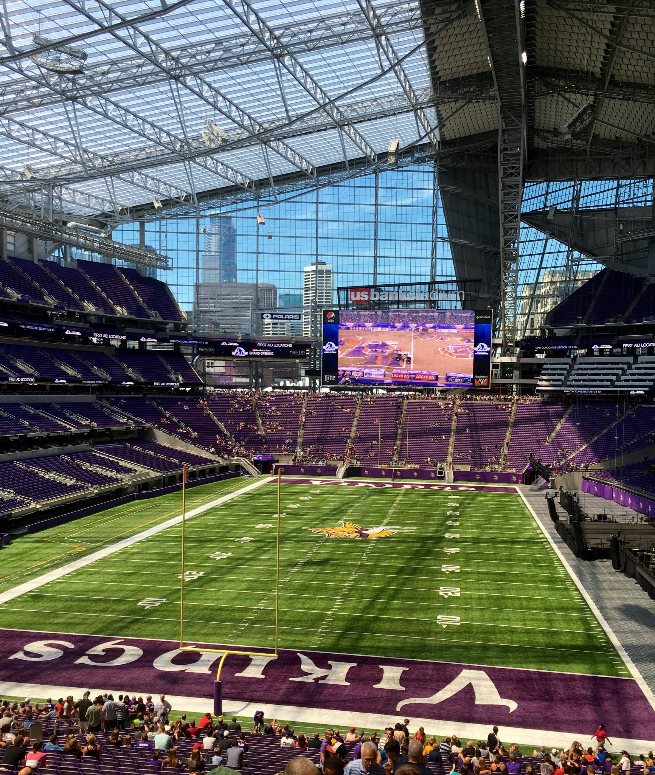 US Bank Stadium interior   Minnesota Vikings orientation