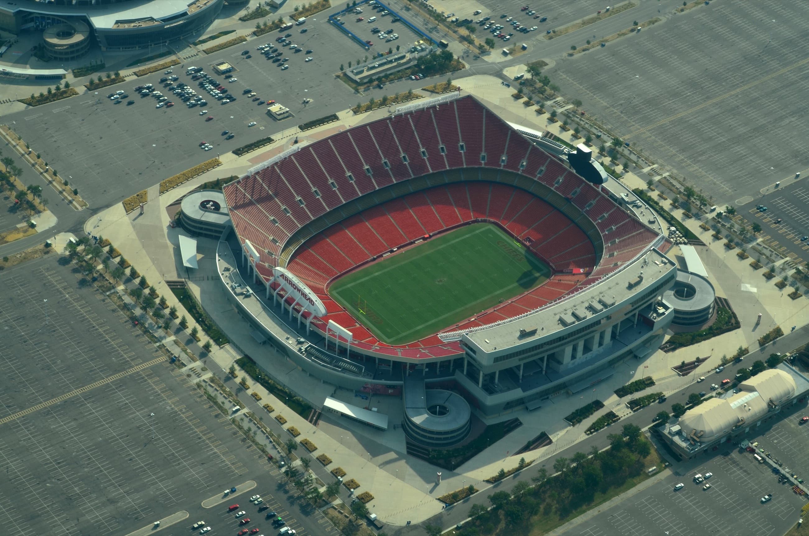 Aerial view of Arrowhead Stadium 08 31 2013