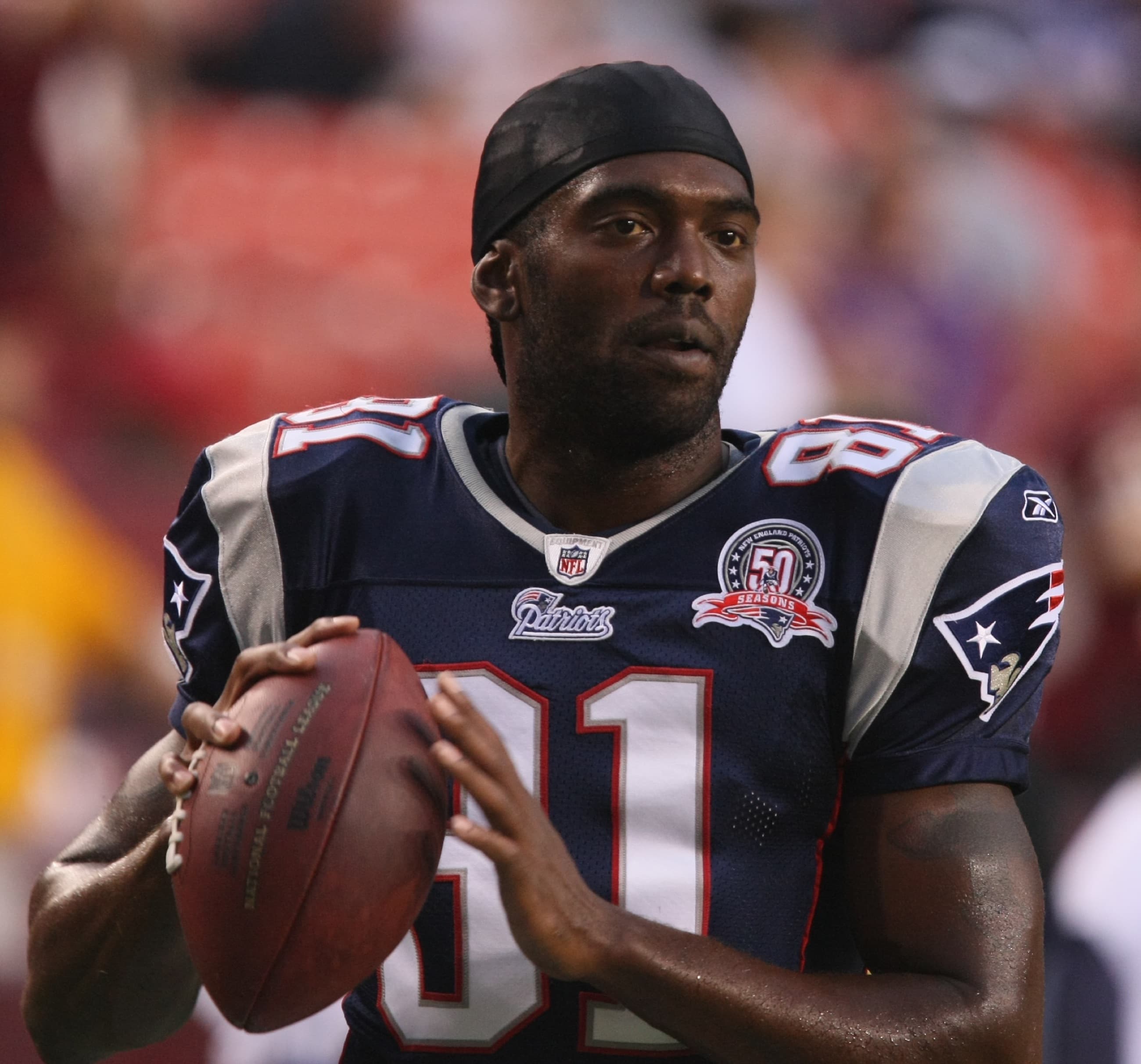 Randy Moss 8 28 09 Patriots vs Redskins