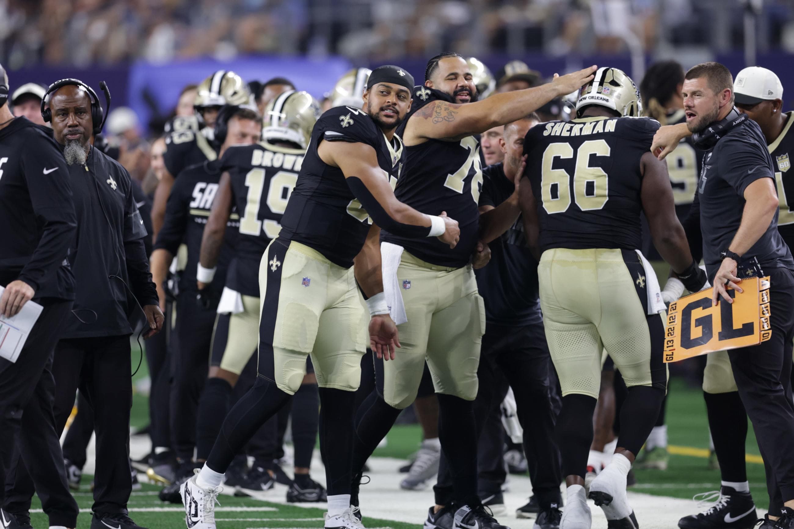 Check out the game action from the New Orleans Saints game against the Dallas Cowboys in Week 3 of the 2026 NFL preseason on Aug. 28 at AT&T Stadium.
