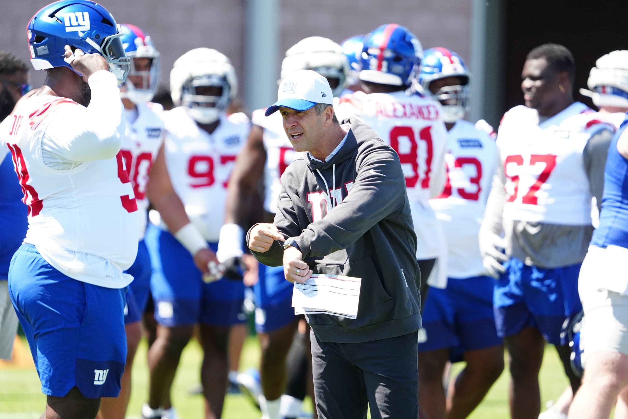 New York Giants 2025 2026 head coach John Harbaugh