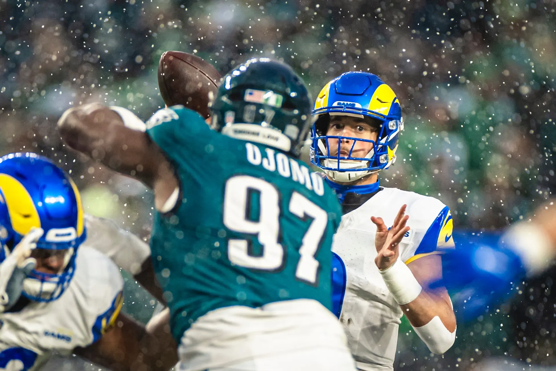 The Los Angeles Rams take on the Philadelphia Eagles in the Divisional round of the 2024 NFL post season.