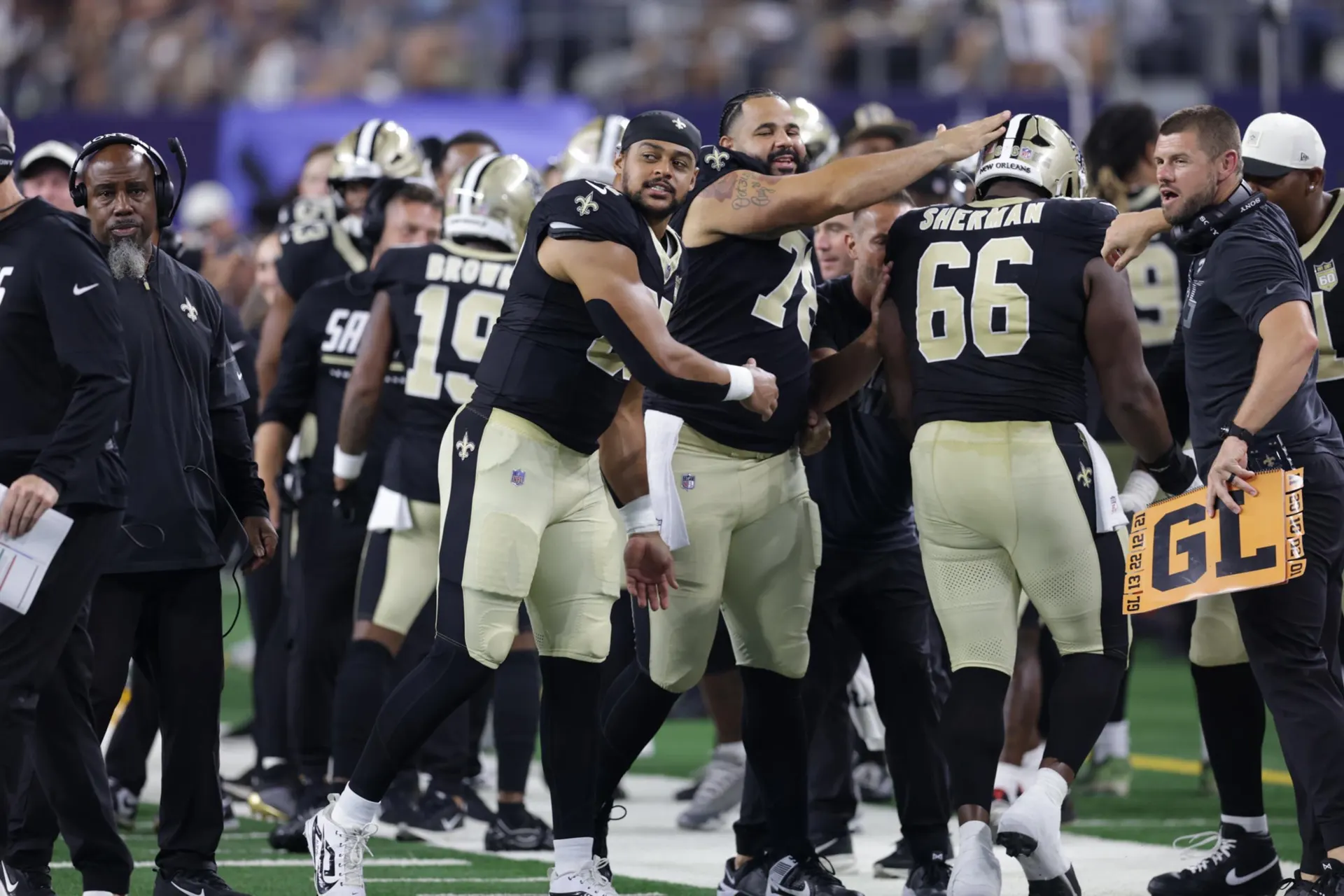 Check out the game action from the New Orleans Saints game against the Dallas Cowboys in Week 3 of the 2026 NFL preseason on Aug. 28 at AT&T Stadium.